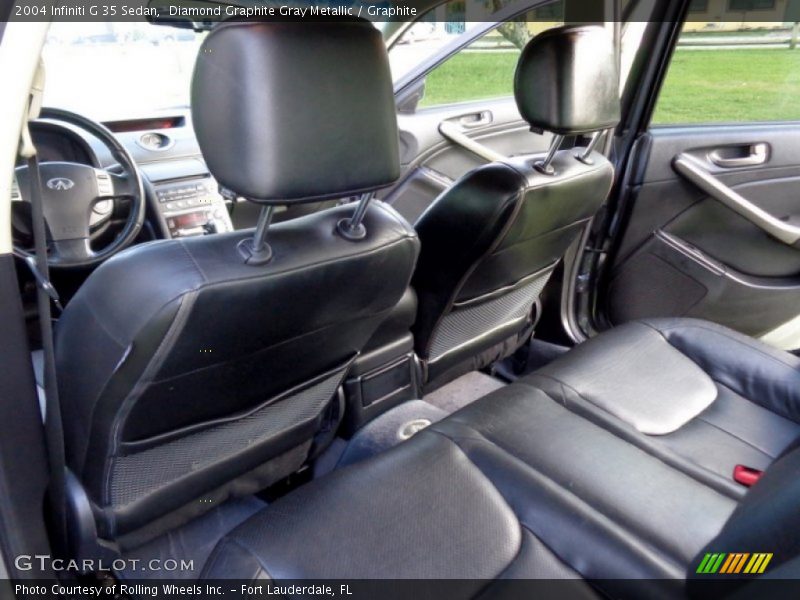 Diamond Graphite Gray Metallic / Graphite 2004 Infiniti G 35 Sedan