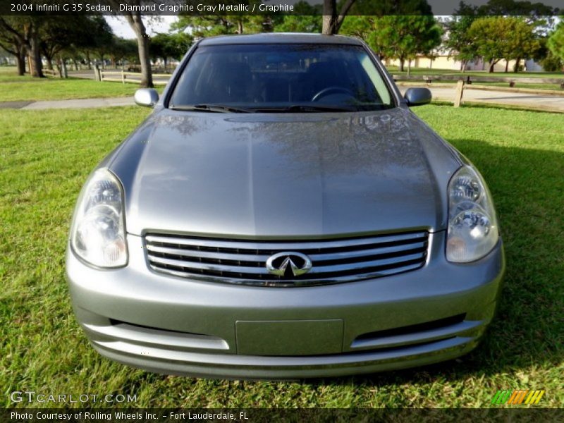 Diamond Graphite Gray Metallic / Graphite 2004 Infiniti G 35 Sedan