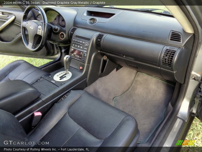 Diamond Graphite Gray Metallic / Graphite 2004 Infiniti G 35 Sedan