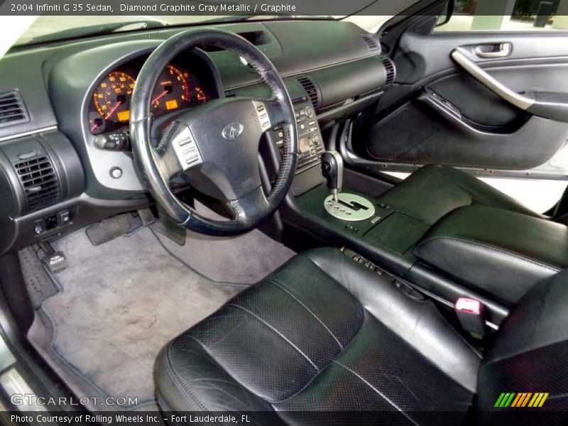 Diamond Graphite Gray Metallic / Graphite 2004 Infiniti G 35 Sedan