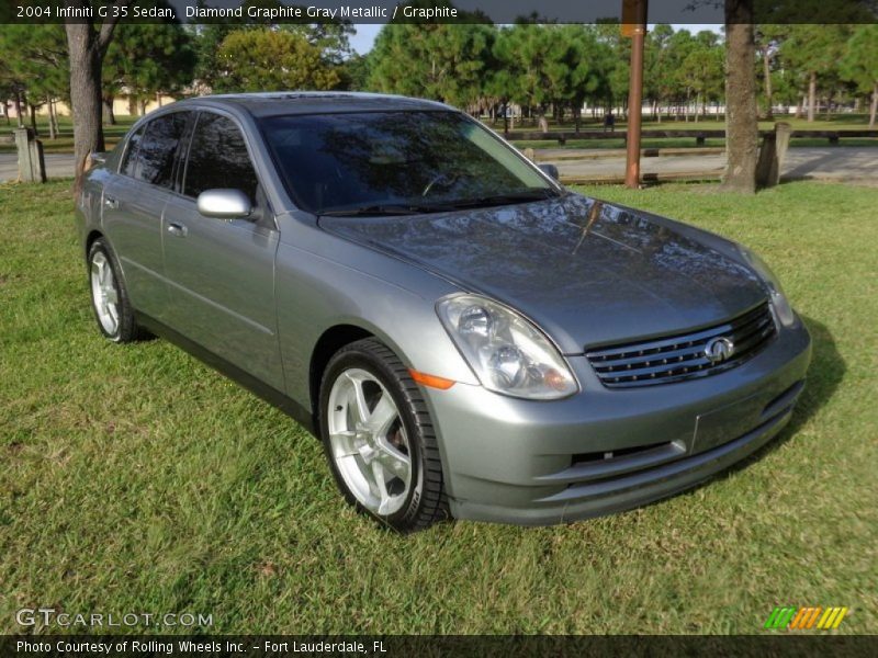 Diamond Graphite Gray Metallic / Graphite 2004 Infiniti G 35 Sedan