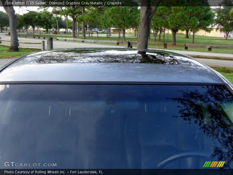Diamond Graphite Gray Metallic / Graphite 2004 Infiniti G 35 Sedan
