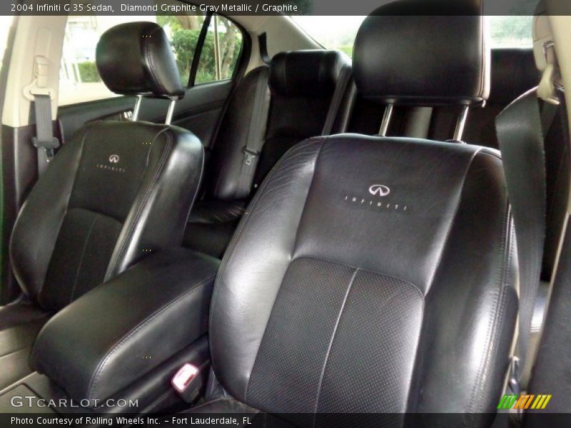 Diamond Graphite Gray Metallic / Graphite 2004 Infiniti G 35 Sedan