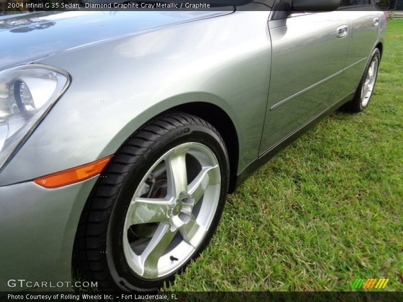 Diamond Graphite Gray Metallic / Graphite 2004 Infiniti G 35 Sedan