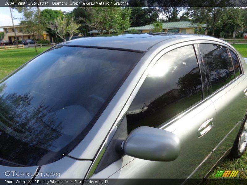 Diamond Graphite Gray Metallic / Graphite 2004 Infiniti G 35 Sedan
