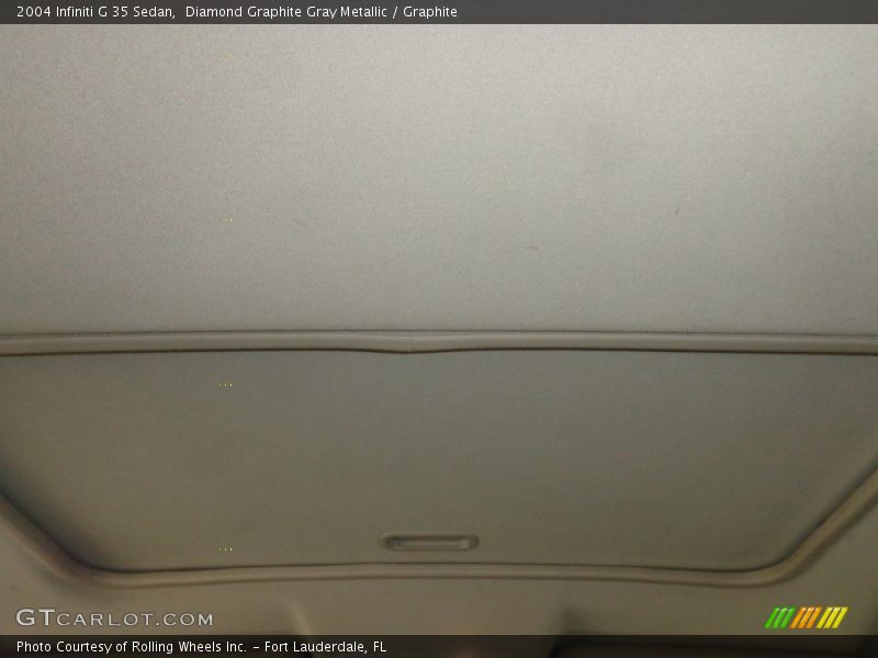 Diamond Graphite Gray Metallic / Graphite 2004 Infiniti G 35 Sedan