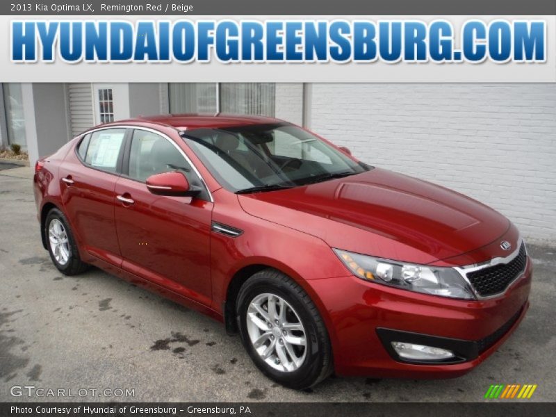 Remington Red / Beige 2013 Kia Optima LX