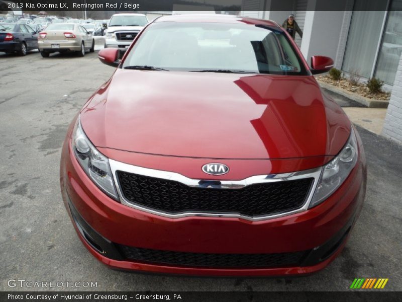 Remington Red / Beige 2013 Kia Optima LX