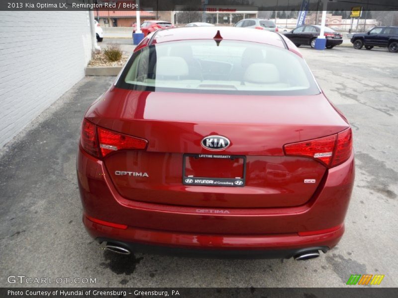 Remington Red / Beige 2013 Kia Optima LX