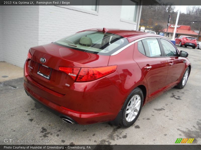 Remington Red / Beige 2013 Kia Optima LX