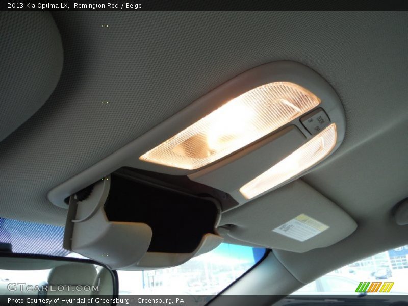 Remington Red / Beige 2013 Kia Optima LX