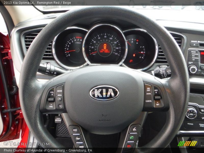 Remington Red / Beige 2013 Kia Optima LX