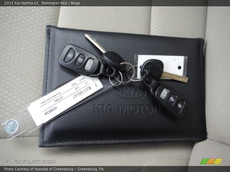 Remington Red / Beige 2013 Kia Optima LX