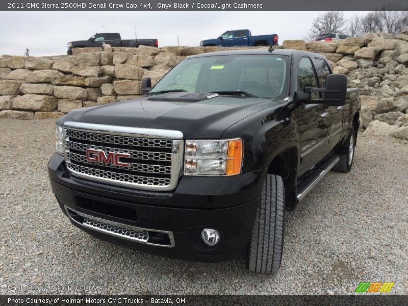 Onyx Black / Cocoa/Light Cashmere 2011 GMC Sierra 2500HD Denali Crew Cab 4x4