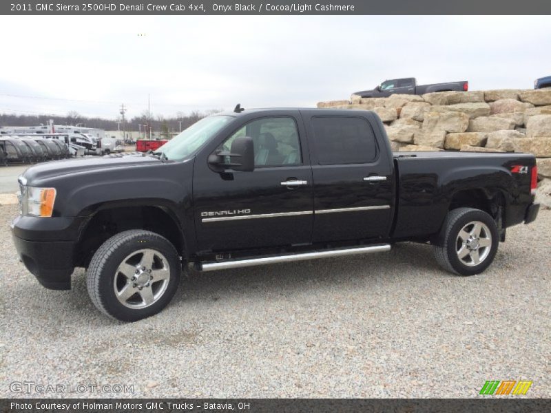 Onyx Black / Cocoa/Light Cashmere 2011 GMC Sierra 2500HD Denali Crew Cab 4x4