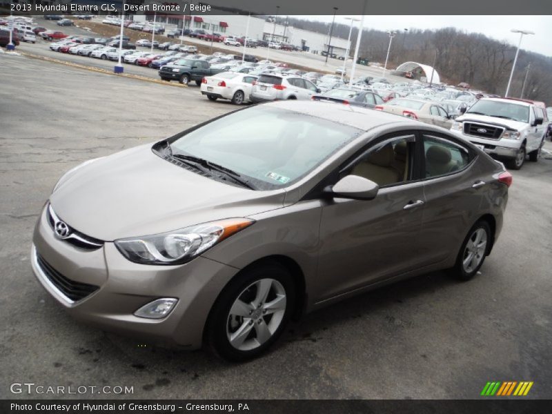 Desert Bronze / Beige 2013 Hyundai Elantra GLS