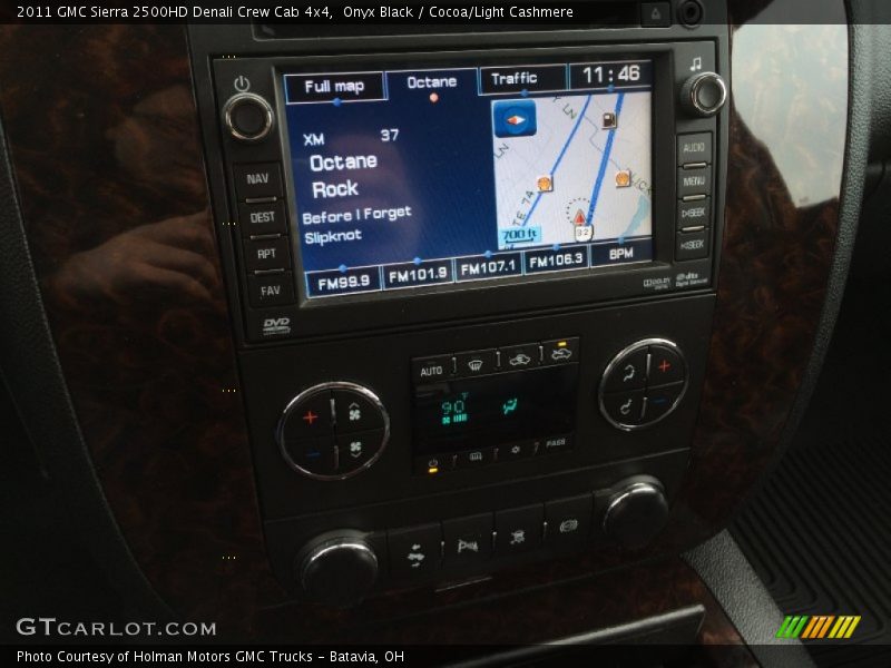 Onyx Black / Cocoa/Light Cashmere 2011 GMC Sierra 2500HD Denali Crew Cab 4x4