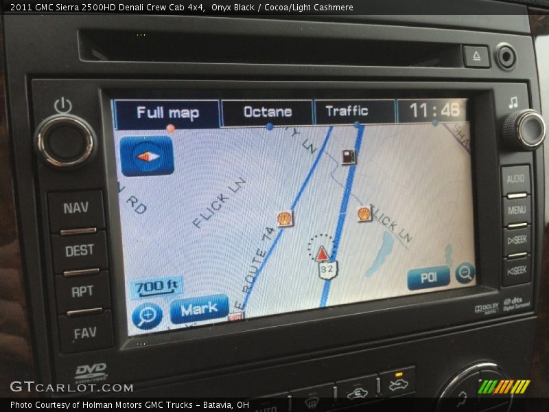 Onyx Black / Cocoa/Light Cashmere 2011 GMC Sierra 2500HD Denali Crew Cab 4x4