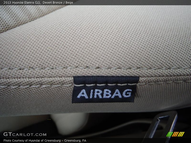 Desert Bronze / Beige 2013 Hyundai Elantra GLS