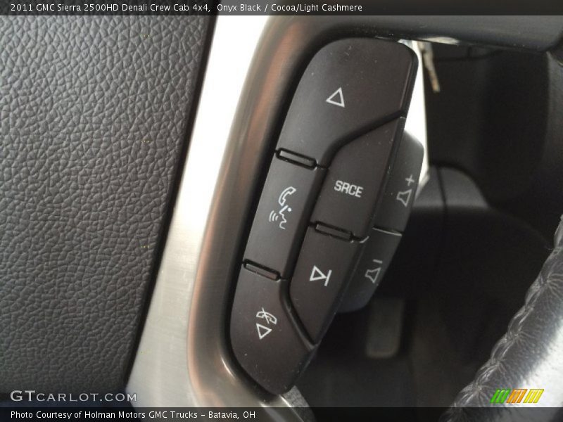 Onyx Black / Cocoa/Light Cashmere 2011 GMC Sierra 2500HD Denali Crew Cab 4x4