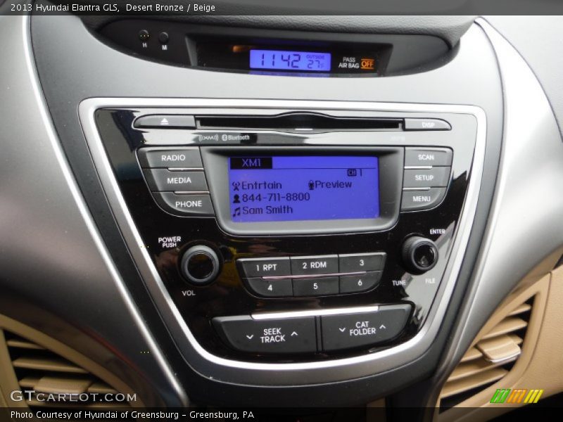 Desert Bronze / Beige 2013 Hyundai Elantra GLS
