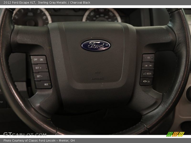 Sterling Gray Metallic / Charcoal Black 2012 Ford Escape XLT