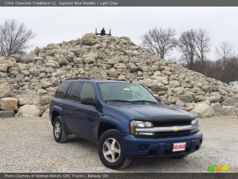 Superior Blue Metallic / Light Gray 2006 Chevrolet TrailBlazer LS