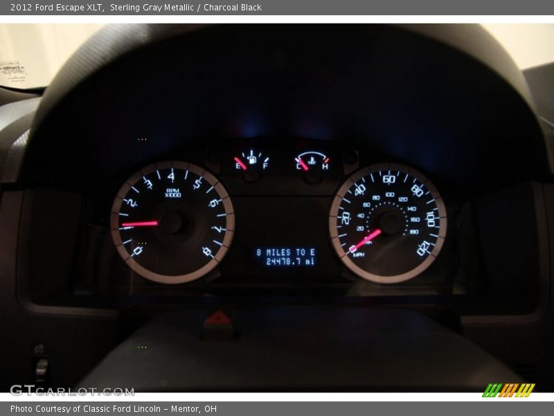 Sterling Gray Metallic / Charcoal Black 2012 Ford Escape XLT