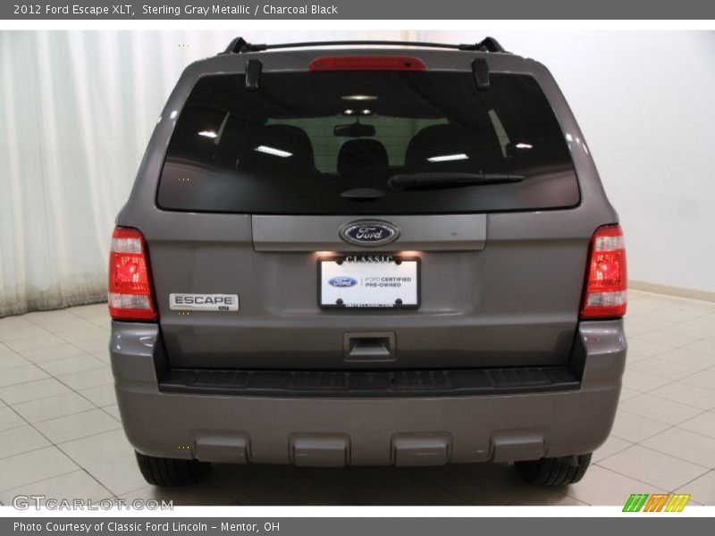 Sterling Gray Metallic / Charcoal Black 2012 Ford Escape XLT
