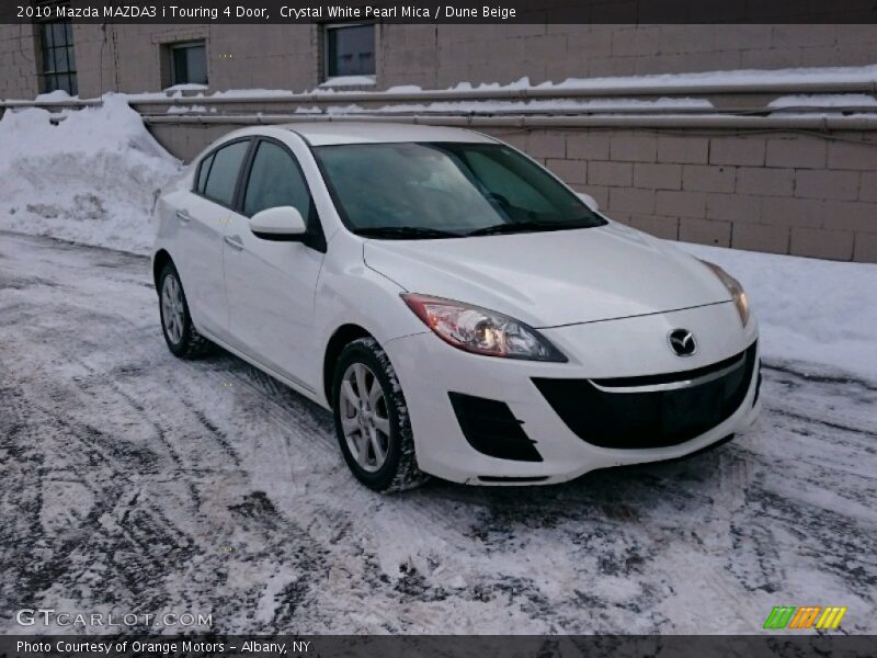 Crystal White Pearl Mica / Dune Beige 2010 Mazda MAZDA3 i Touring 4 Door