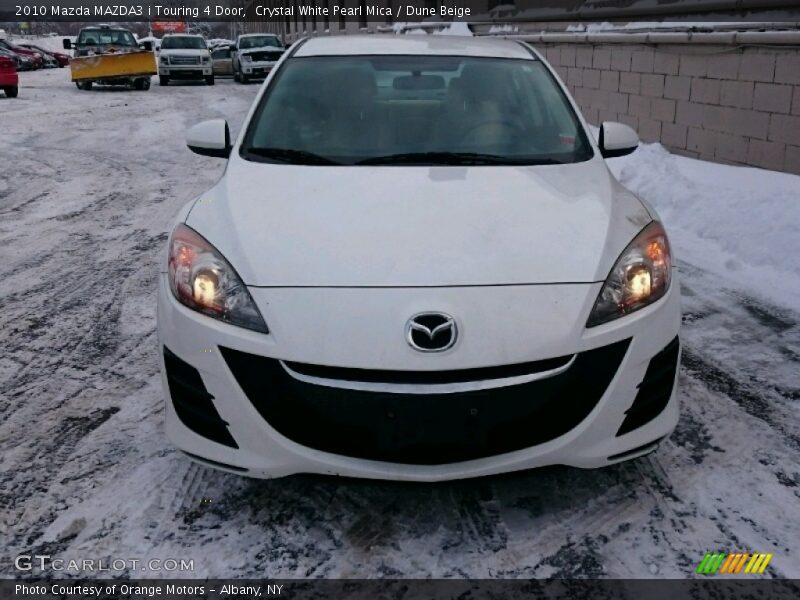 Crystal White Pearl Mica / Dune Beige 2010 Mazda MAZDA3 i Touring 4 Door