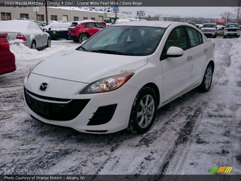 Crystal White Pearl Mica / Dune Beige 2010 Mazda MAZDA3 i Touring 4 Door