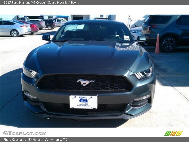 Guard Metallic / Ebony 2015 Ford Mustang V6 Coupe