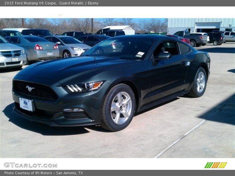 Guard Metallic / Ebony 2015 Ford Mustang V6 Coupe