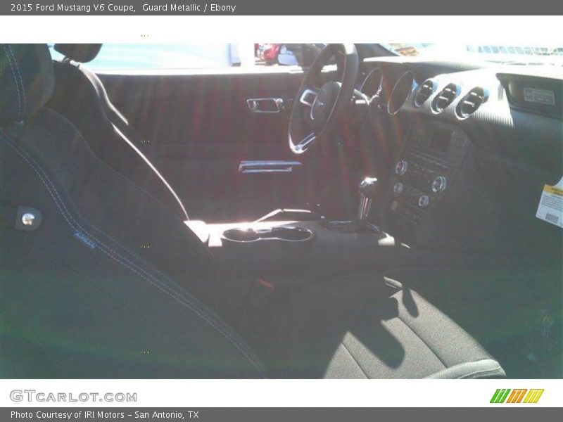 Guard Metallic / Ebony 2015 Ford Mustang V6 Coupe