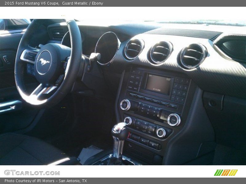 Guard Metallic / Ebony 2015 Ford Mustang V6 Coupe