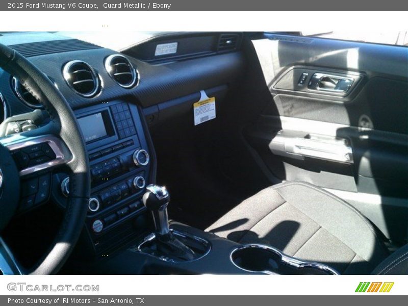 Guard Metallic / Ebony 2015 Ford Mustang V6 Coupe