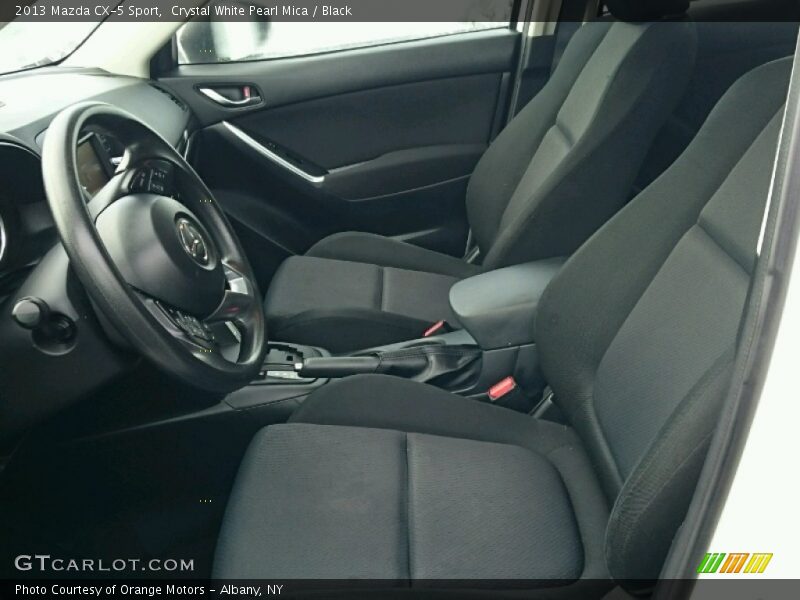 Crystal White Pearl Mica / Black 2013 Mazda CX-5 Sport