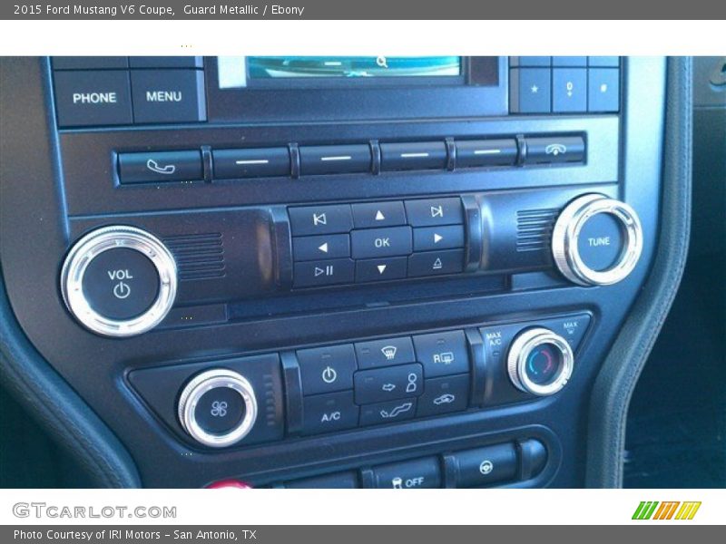 Guard Metallic / Ebony 2015 Ford Mustang V6 Coupe