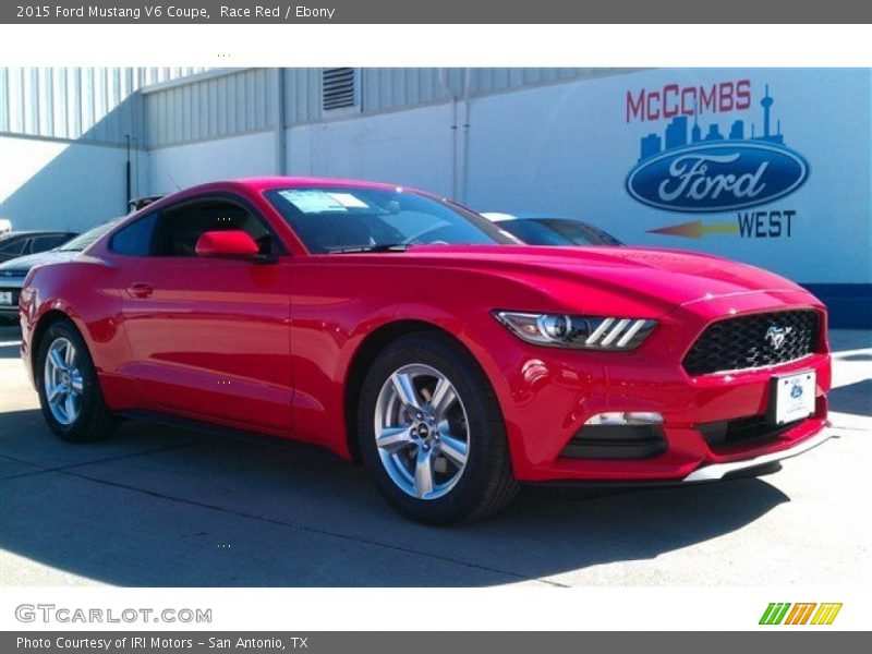 Race Red / Ebony 2015 Ford Mustang V6 Coupe