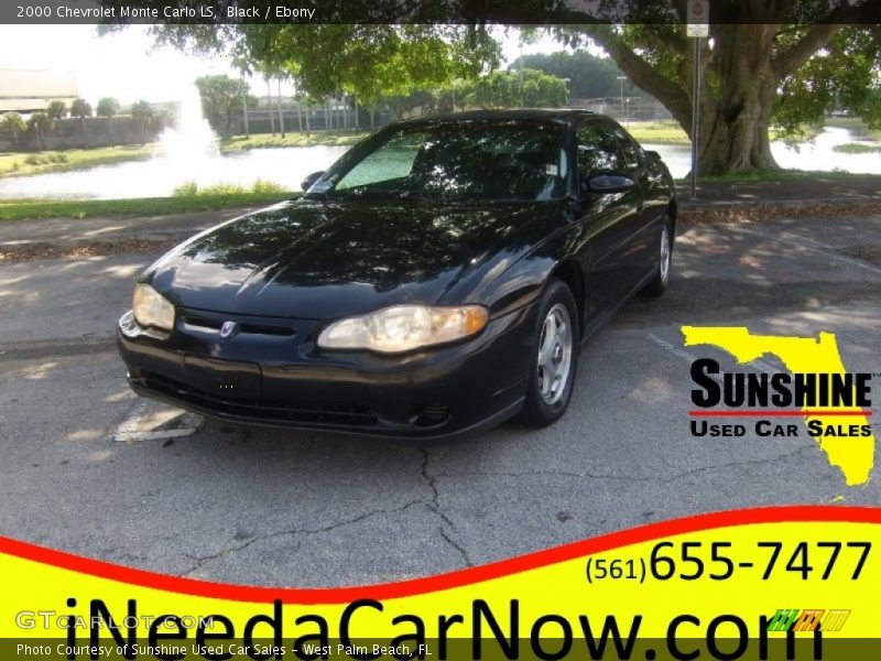 Black / Ebony 2000 Chevrolet Monte Carlo LS