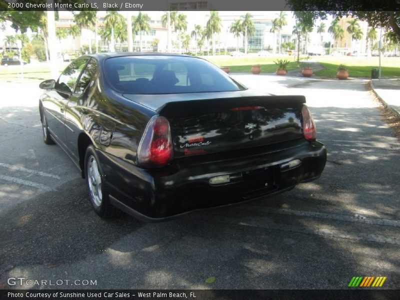 Black / Ebony 2000 Chevrolet Monte Carlo LS