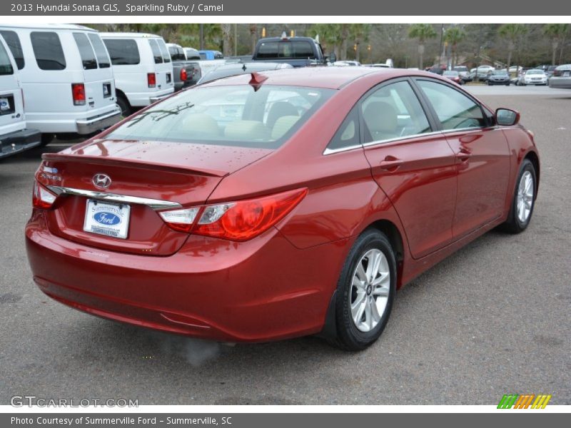 Sparkling Ruby / Camel 2013 Hyundai Sonata GLS
