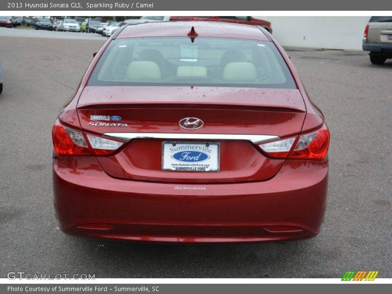 Sparkling Ruby / Camel 2013 Hyundai Sonata GLS