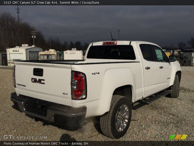 Summit White / Cocoa/Dune 2015 GMC Canyon SLT Crew Cab 4x4