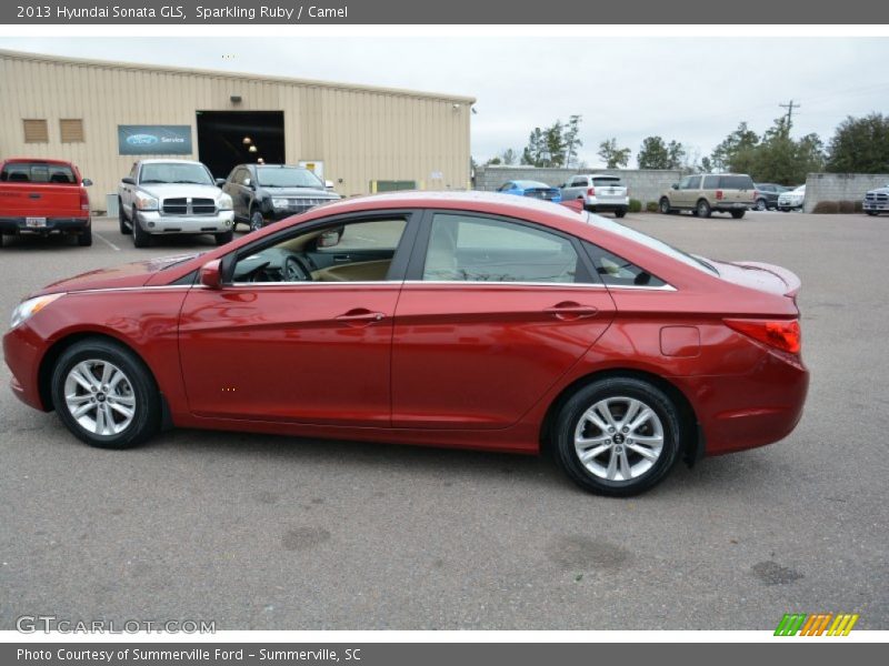 Sparkling Ruby / Camel 2013 Hyundai Sonata GLS