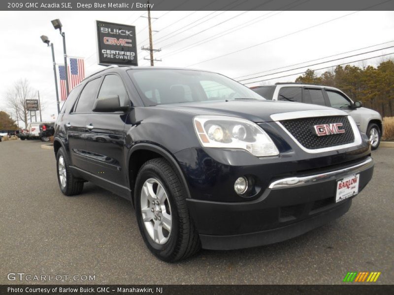 Deep Blue Metallic / Ebony 2009 GMC Acadia SLE