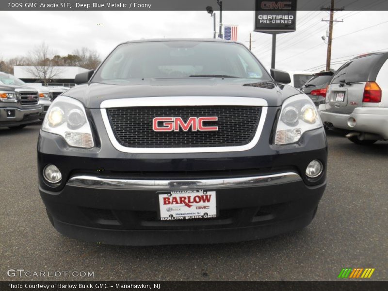 Deep Blue Metallic / Ebony 2009 GMC Acadia SLE