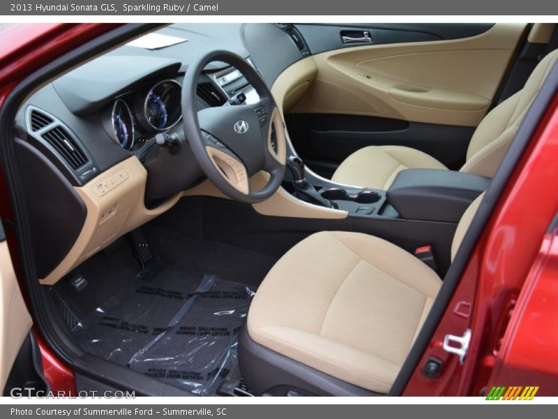 Sparkling Ruby / Camel 2013 Hyundai Sonata GLS