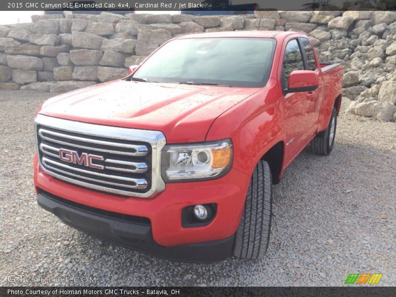 Cardinal Red / Jet Black 2015 GMC Canyon SLE Extended Cab 4x4